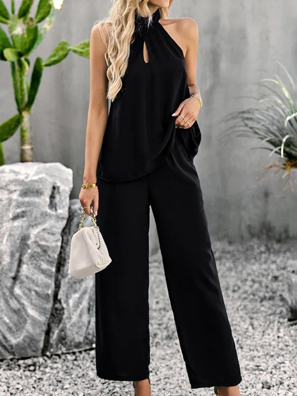 Madison Women's new elegant and fashionable sleeveless Two Pieces Sets