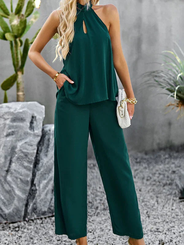 Madison Women's new elegant and fashionable sleeveless Two Pieces Sets