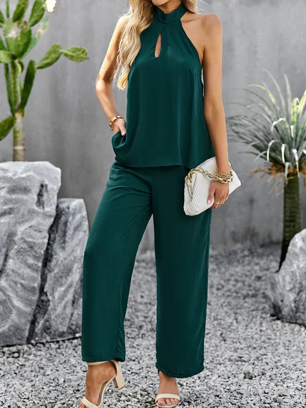Madison Women's new elegant and fashionable sleeveless Two Pieces Sets