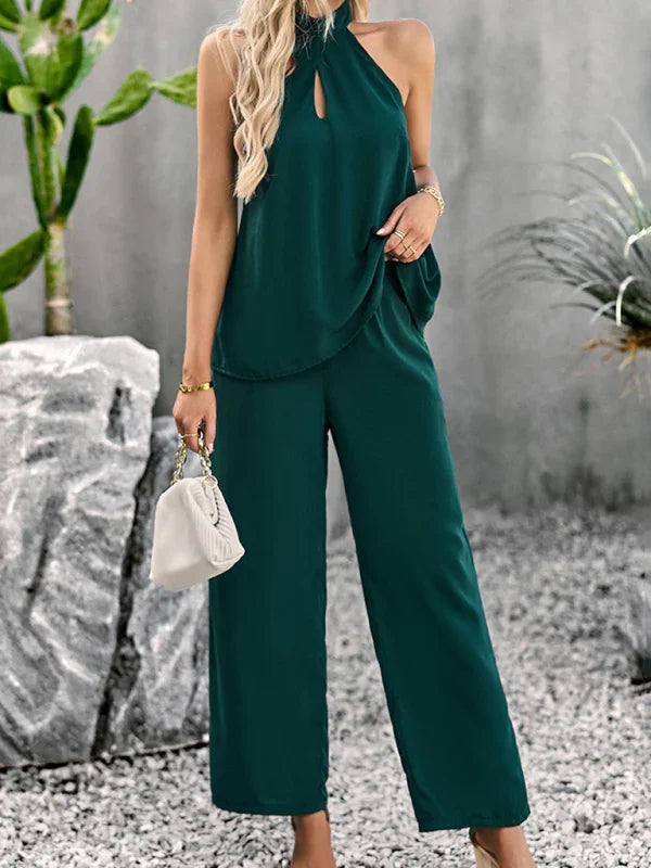 Madison Women's new elegant and fashionable sleeveless Two Pieces Sets
