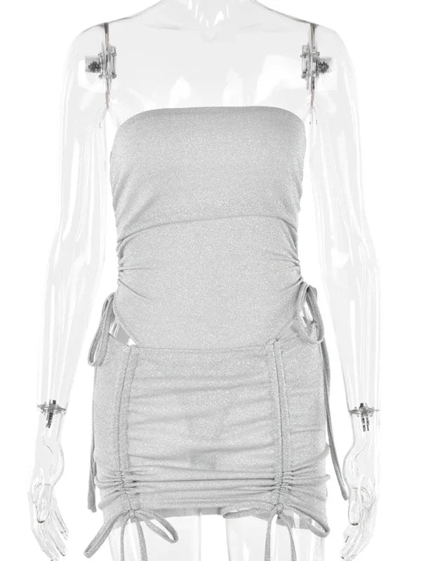 Olivia Sexy hip-hugging rawstring lace-up Two PieceS Sets