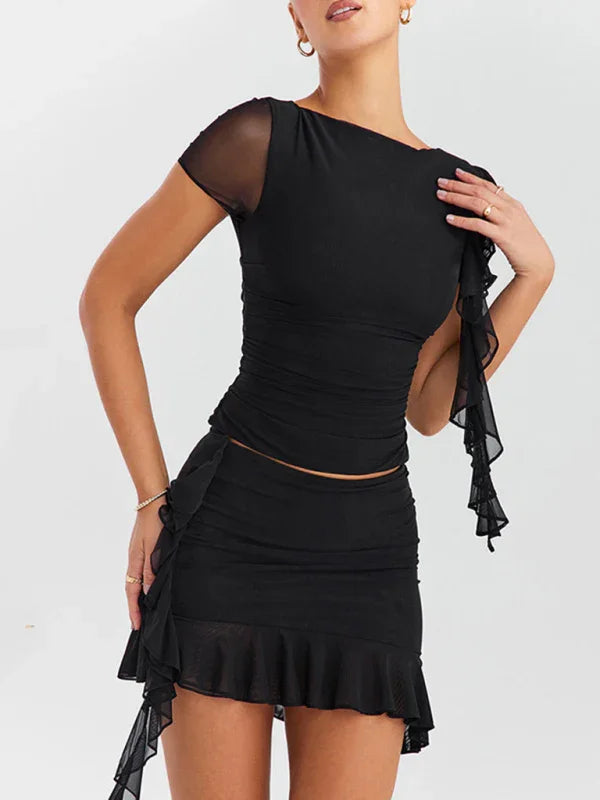 Madison Feminine slim fit knitted Two Pieces Sets