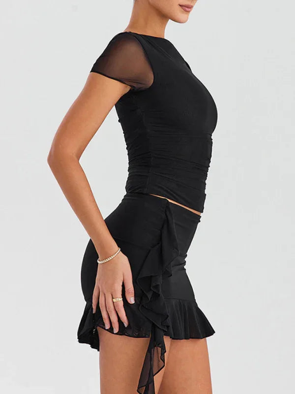 Madison Feminine slim fit knitted Two Pieces Sets