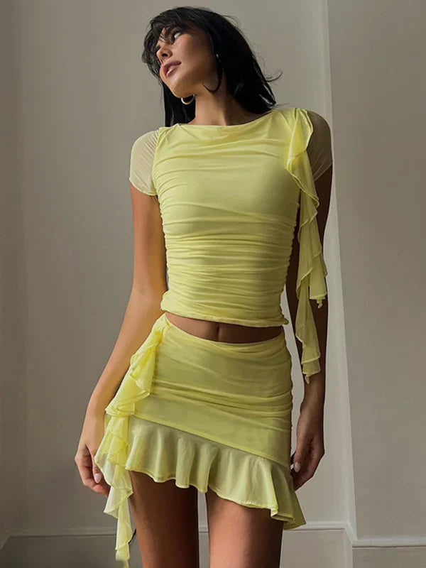 Madison Feminine slim fit knitted Two Pieces Sets
