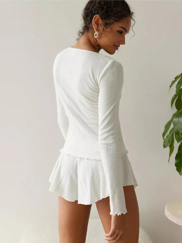 Emma Women's casual cardigan Two Pieces Sets