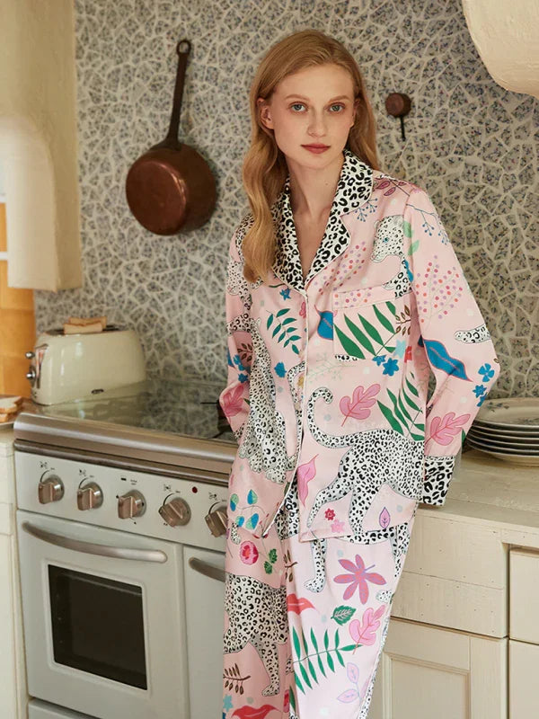 Abigail Women's printed long-sleeved Two Pieces Sets