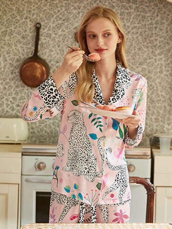 Abigail Women's printed long-sleeved Two Pieces Sets