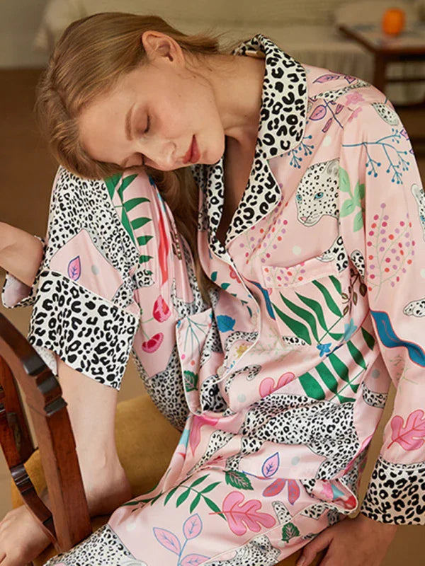 Abigail Women's printed long-sleeved Two Pieces Sets