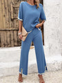 Isabella Women's casual color trousers Two Pieces Sets