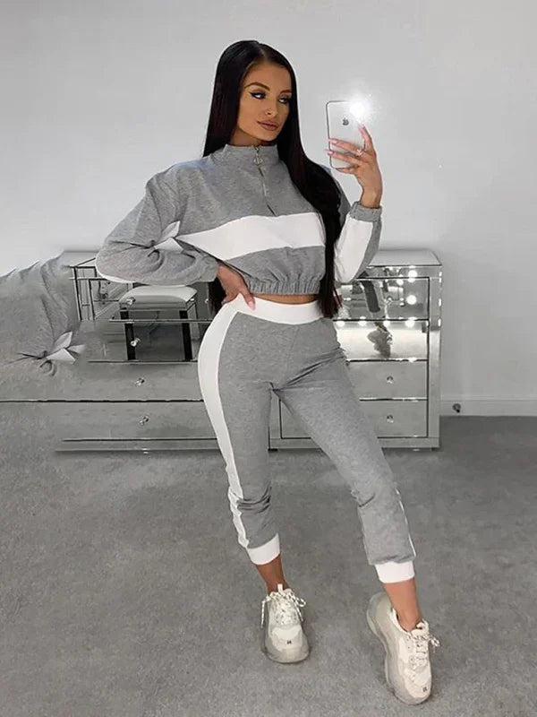 Olivia Women's new fashion casual color Two pieces sets