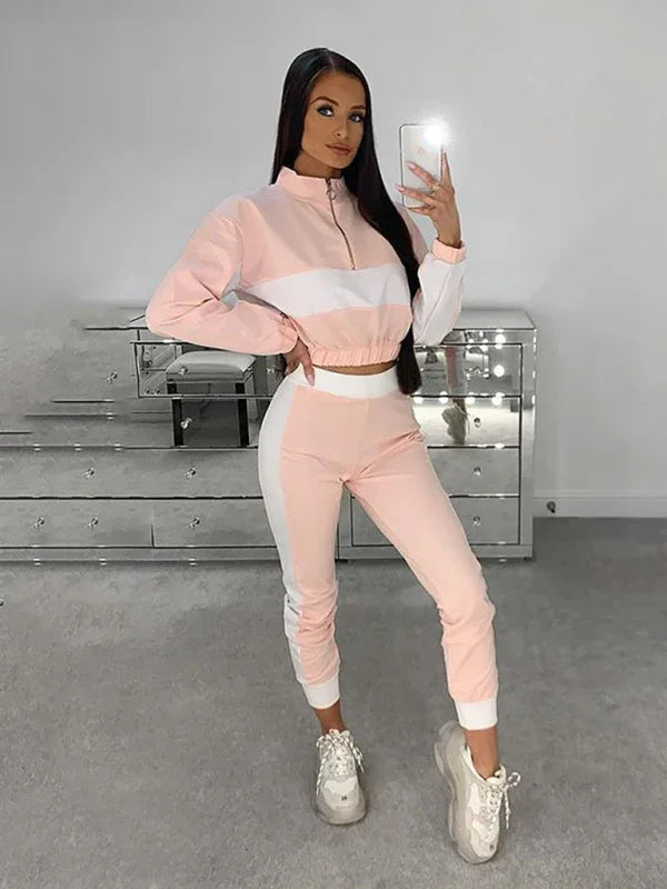 Olivia Women's new fashion casual color Two pieces sets