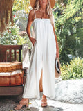 Gabriela New Loose High-Waisted Wide-Leg Fashion Suspender Jumpsuits