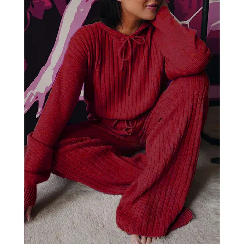 Isabella Women's Long Sleeve Loose Casual Home 2 Pieces Sets