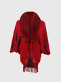 Jessica Open Front Fringe Hem Fashion Poncho - Vestir en Moda