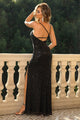 Julianna Asymmetrical Neck Sleeveless Split Dress - Vestir en Moda