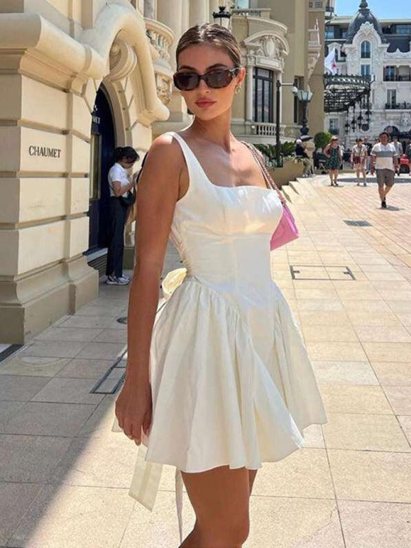 Kaitlyn Sexy Backless Strappy Bow Evening Dress - Vestir en Moda