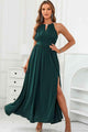 Kamryn Cutout Ruched Slit Sleeveless Sexy Maxi Dress - Vestir en Moda