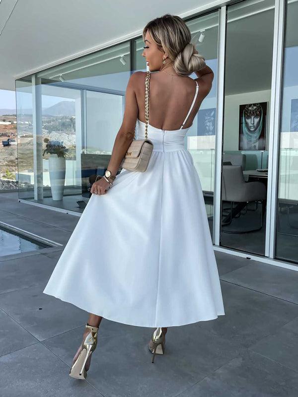 Kathryn Woven Sexy Suspender Fashion Ladies Dress - Vestir en Moda