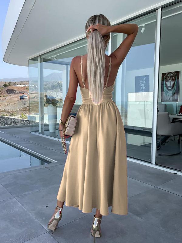 Kathryn Woven Sexy Suspender Fashion Ladies Dress - Vestir en Moda