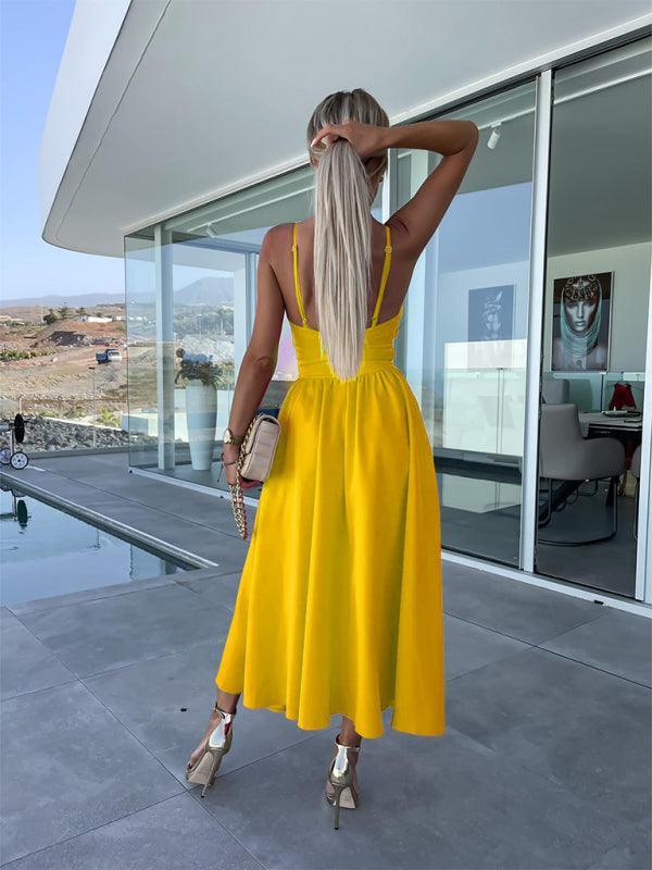 Kathryn Woven Sexy Suspender Fashion Ladies Dress - Vestir en Moda