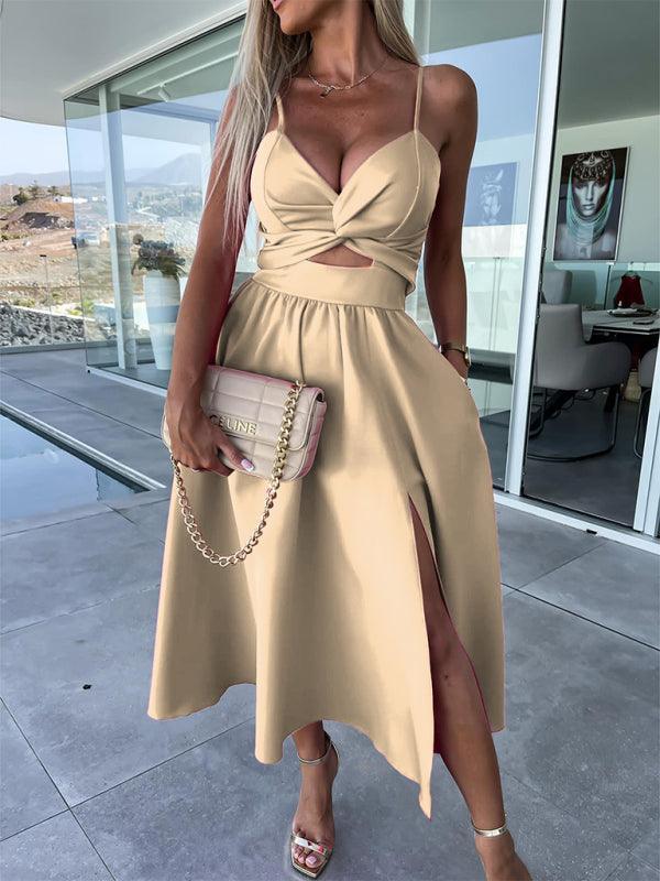 Kathryn Woven Sexy Suspender Fashion Ladies Dress - Vestir en Moda