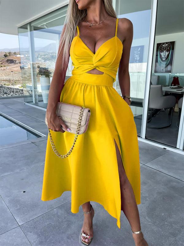 Kathryn Woven Sexy Suspender Fashion Ladies Dress - Vestir en Moda