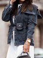 Kenzie Collared Neck Button Down Jean Jacket - Vestir en Moda
