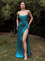 Lennox Sexy Sleeveless Strap Chest Pleated Gown Dress - Vestir en Moda