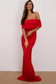 Letticia Off-Shoulder Floor Length Elegant Dress - Vestir en Moda