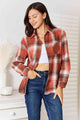 Lia Double Take Plaid Collared Neck Long Sleeve Shirt - Vestir en Moda