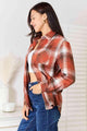 Lia Double Take Plaid Collared Neck Long Sleeve Shirt - Vestir en Moda