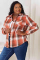 Lia Double Take Plaid Collared Neck Long Sleeve Shirt - Vestir en Moda