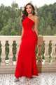 Milani One-Shoulder Sleeveless Maxi Elegant Dress - Vestir en Moda