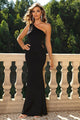 Milani One-Shoulder Sleeveless Maxi Elegant Dress - Vestir en Moda