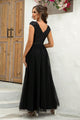 Morgan Elegant Sequin V-Neck Mesh Maxi Dress - Vestir en Moda