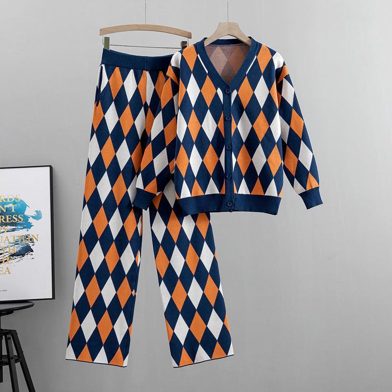 Giorgia women's and winter plaid casual Two Pieces Sets - Vestir en Moda