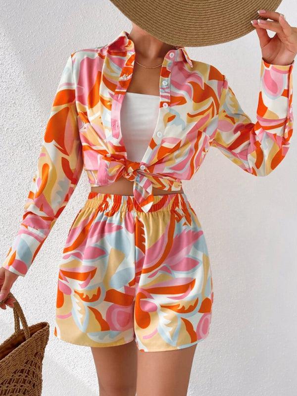 Olivia Women’s Front Long With Two pieces sets - Vestir en Moda