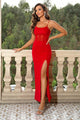 Phoenix Spaghetti Strap Split Stunning Maxi Dress - Vestir en Moda