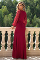 Poppy Sequin Round Neck Stunning Maxi Dress - Vestir en Moda
