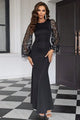 Poppy Sequin Round Neck Stunning Maxi Dress - Vestir en Moda