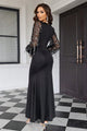 Poppy Sequin Round Neck Stunning Maxi Dress - Vestir en Moda