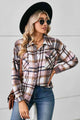 Rebecca Collared Plaid Shacket Shirt - Vestir en Moda