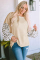 Sandra Waffle-Knit Balloon Sleeve Sweater - Vestir en Moda