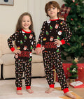 Santa Claus Printed Long Sleeved Home Wear Pajamas Child Set - Vestir en Moda