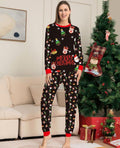 Santa Claus Printed Long Sleeved Home Wear Pajamas - Vestir en Moda