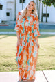 Sarah Casual Collared Neck Tie-Dye Collared Wide Leg Jumpsuit - Vestir en Moda
