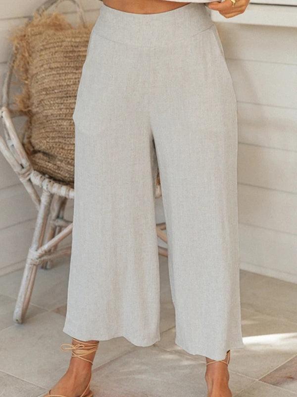 Sophia Women's Solid Color Matching Two pieces sets - Vestir en Moda