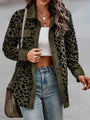 Stephanie Full Size Leopard Buttoned Casual Jacket - Vestir en Moda