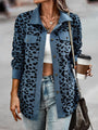Stephanie Full Size Leopard Buttoned Casual Jacket - Vestir en Moda