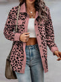 Stephanie Full Size Leopard Buttoned Casual Jacket - Vestir en Moda